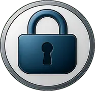 Locked padlock