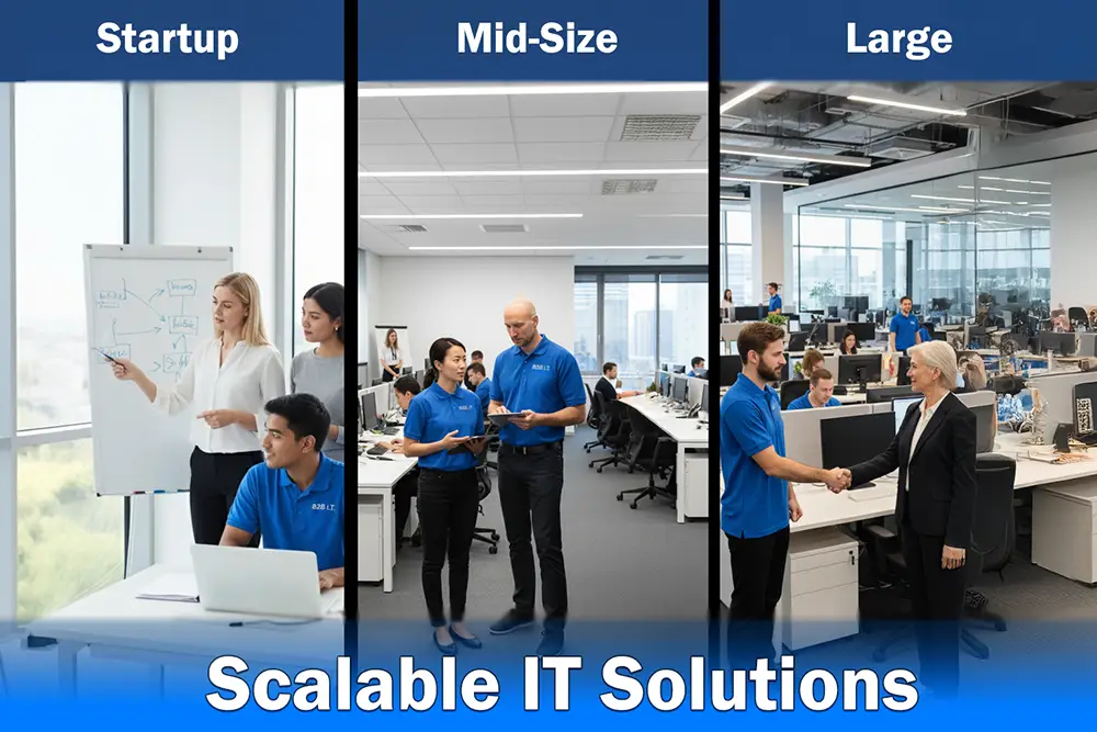 Scalable IT solutions for businesses ranging from startups to large enterprises.