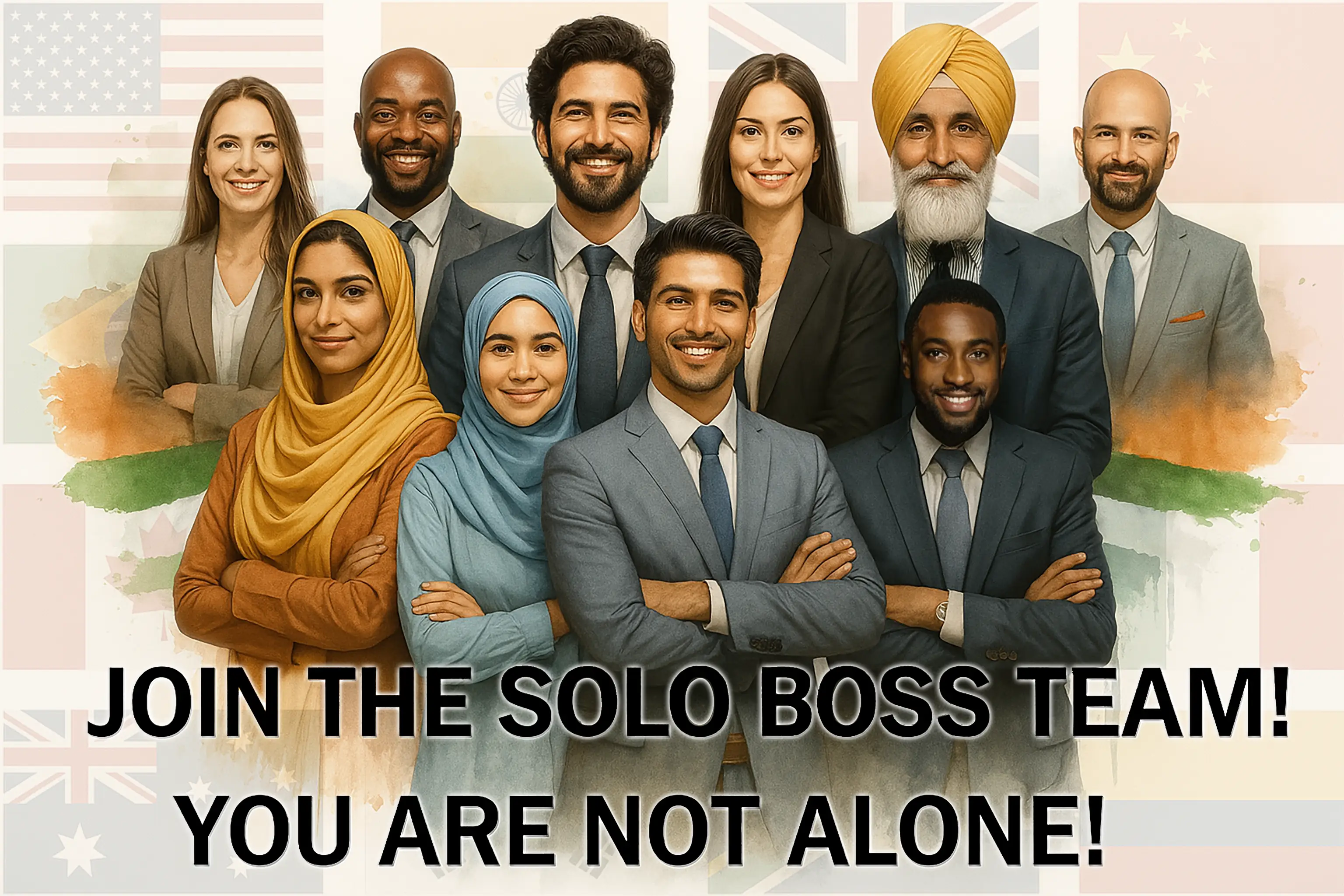 A diverse team of solo bosses working together to make money on youtube.
